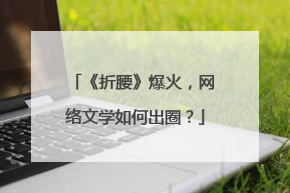 《折腰》爆火，网络文学如何出圈？