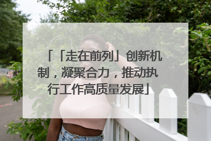 「走在前列」创新机制，凝聚合力，推动执行工作高质量发展
