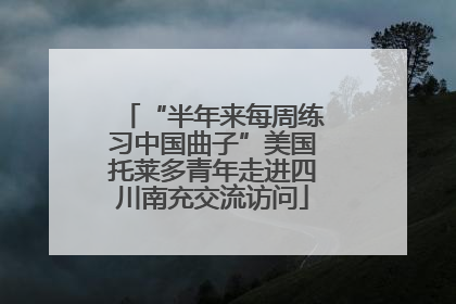 “半年来每周练习中国曲子”美国托莱多青年走进四川南充交流访问