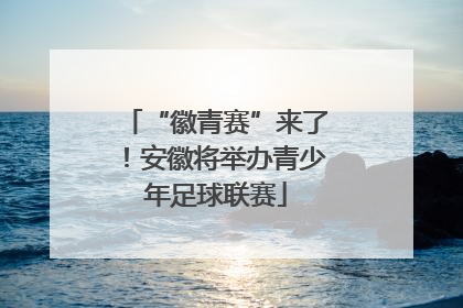 “徽青赛”来了！安徽将举办青少年足球联赛
