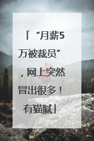 “月薪5万被裁员”，网上突然冒出很多！有猫腻