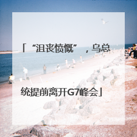 “沮丧愤慨”，乌总统提前离开G7峰会