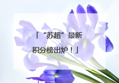 “苏超”最新积分榜出炉！