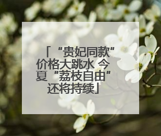 “贵妃同款”价格大跳水 今夏“荔枝自由”还将持续