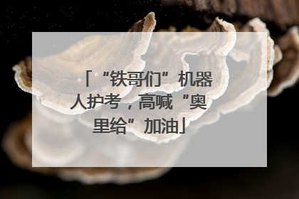 “铁哥们”机器人护考，高喊“奥里给”加油