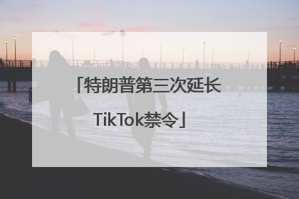 特朗普第三次延长TikTok禁令