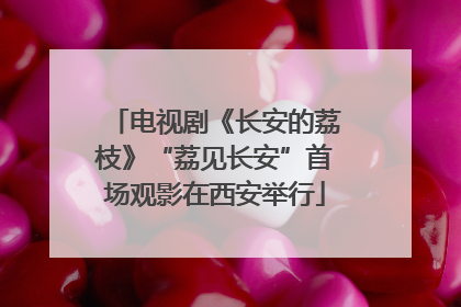 电视剧《长安的荔枝》“荔见长安”首场观影在西安举行