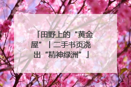 田野上的“黄金屋”丨二手书页浇出“精神绿洲”