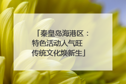秦皇岛海港区：特色活动人气旺 传统文化焕新生