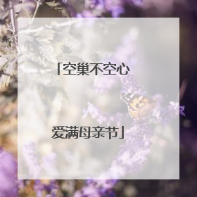 空巢不空心 爱满母亲节