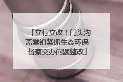 立行立改！门头沟斋堂镇紧抓生态环保督察交办问题整改