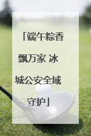 端午粽香飘万家 冰城公安全域守护