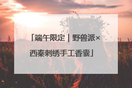 端午限定｜野兽派×西秦刺绣手工香囊