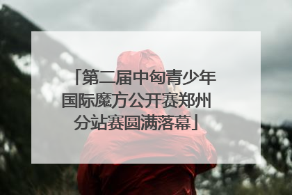 第二届中匈青少年国际魔方公开赛郑州分站赛圆满落幕