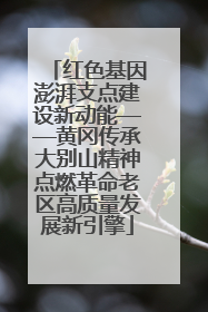 红色基因澎湃支点建设新动能——黄冈传承大别山精神点燃革命老区高质量发展新引擎