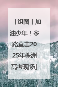 组图丨加油少年！多路直击2025年株洲高考现场