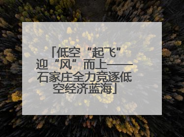 低空“起飞” 迎“风”而上——石家庄全力竞逐低空经济蓝海