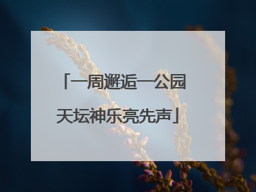 一周邂逅一公园 天坛神乐亮先声