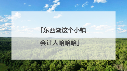 东西湖这个小镇会让人哈哈哈