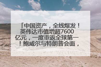 中国资产，全线爆发！英伟达市值增超7600亿元，一度重返全球第一！鲍威尔与特朗普会面，他们聊了什么？