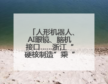 人形机器人、AI眼镜、脑机接口……浙江“硬核制造”乘“数”而上