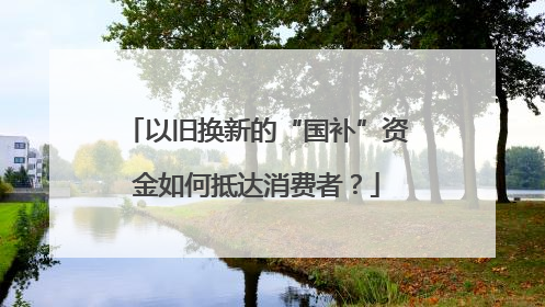 以旧换新的“国补”资金如何抵达消费者？