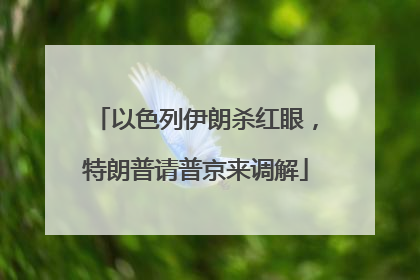 以色列伊朗杀红眼，特朗普请普京来调解