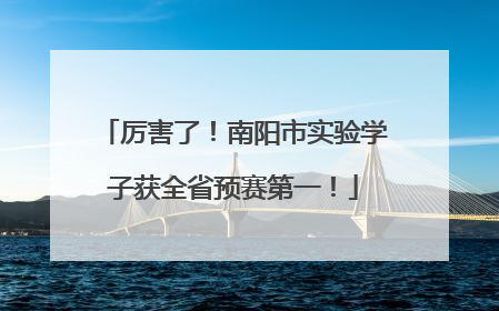 厉害了！南阳市实验学子获全省预赛第一！