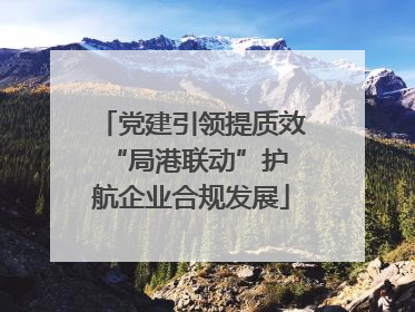 党建引领提质效 “局港联动”护航企业合规发展