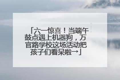 六一惊喜！当端午鼓点遇上机器狗，万官路学校这场活动把孩子们看呆啦→