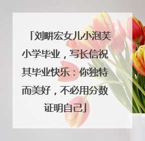 刘畊宏女儿小泡芙小学毕业，写长信祝其毕业快乐：你独特而美好，不必用分数证明自己