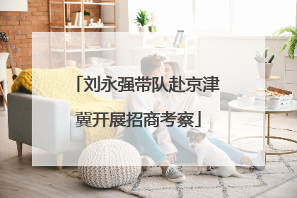 刘永强带队赴京津冀开展招商考察