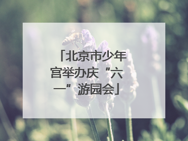 北京市少年宫举办庆“六一”游园会