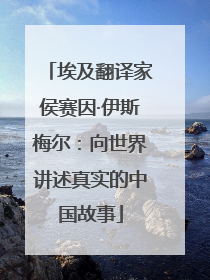 埃及翻译家侯赛因·伊斯梅尔：向世界讲述真实的中国故事