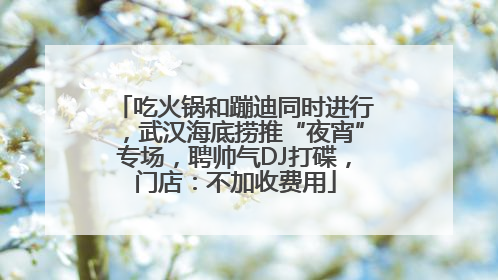 吃火锅和蹦迪同时进行，武汉海底捞推“夜宵”专场，聘帅气DJ打碟，门店：不加收费用