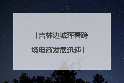 吉林边城珲春跨境电商发展迅速