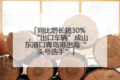 同比增长超30%，“出口车辆”成山东港口青岛港出海“头号选手”
