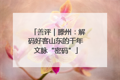 善评｜滕州：解码好客山东的千年文脉“密码”
