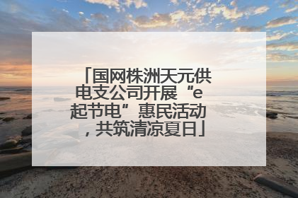 国网株洲天元供电支公司开展“e起节电”惠民活动，共筑清凉夏日