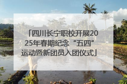 四川长宁职校开展2025年春期纪念“五四”运动暨新团员入团仪式
