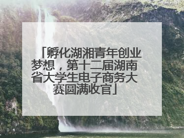 孵化湖湘青年创业梦想，第十二届湖南省大学生电子商务大赛圆满收官
