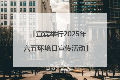 宜宾举行2025年六五环境日宣传活动
