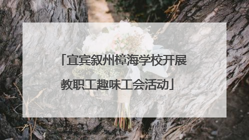 宜宾叙州樟海学校开展教职工趣味工会活动