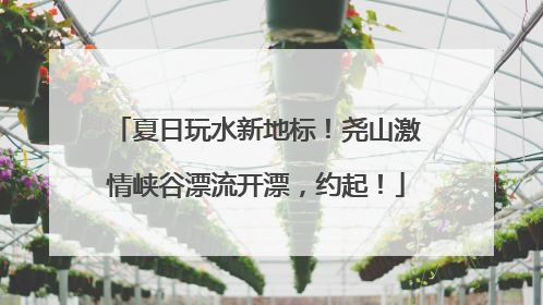 夏日玩水新地标！尧山激情峡谷漂流开漂，约起！