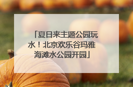 夏日来主题公园玩水！北京欢乐谷玛雅海滩水公园开园
