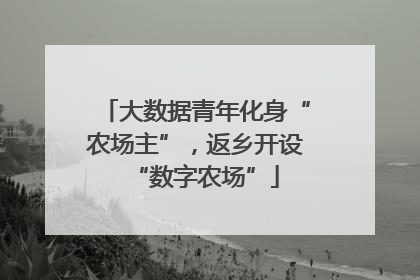 大数据青年化身“农场主”，返乡开设“数字农场”