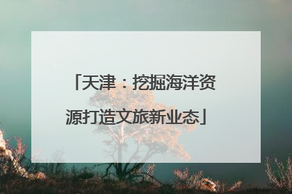 天津：挖掘海洋资源打造文旅新业态