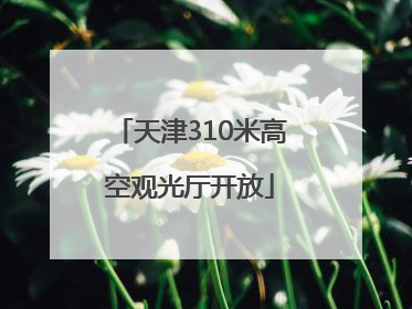 天津310米高空观光厅开放
