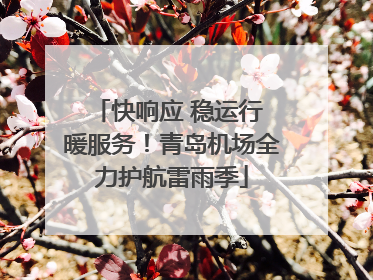 快响应 稳运行 暖服务！青岛机场全力护航雷雨季