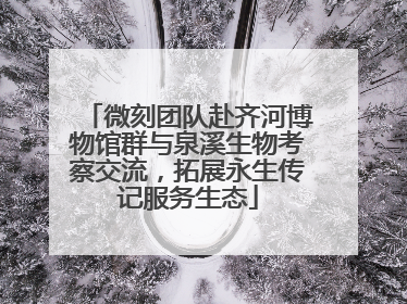 微刻团队赴齐河博物馆群与泉溪生物考察交流，拓展永生传记服务生态